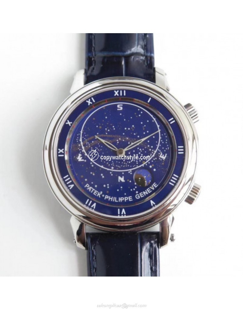 Patek Philippe Grand Complications Sky Moon Celestial 5102G Noob Stainless Steel Blue Patek Philippe Grand Complications Sky Moon Celestial 5102G Noob Stainless Steel Blue
