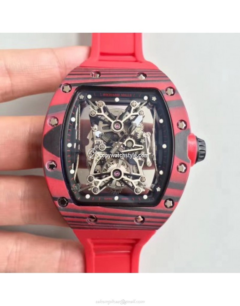 Richard Mille RM50-27-01 NTPT KV Red Forged Carbon Black & Skeleton Richard Mille RM50-27-01 NTPT KV Red Forged Carbon Black & Skeleton