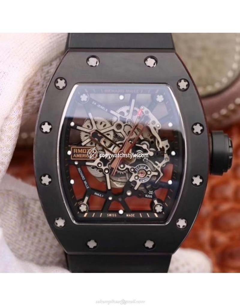 Richard Mille RM35-02 Americas KV Ceramic & Rose Gold Skeleton Richard Mille RM35-02 Americas KV Ceramic & Rose Gold Skeleton