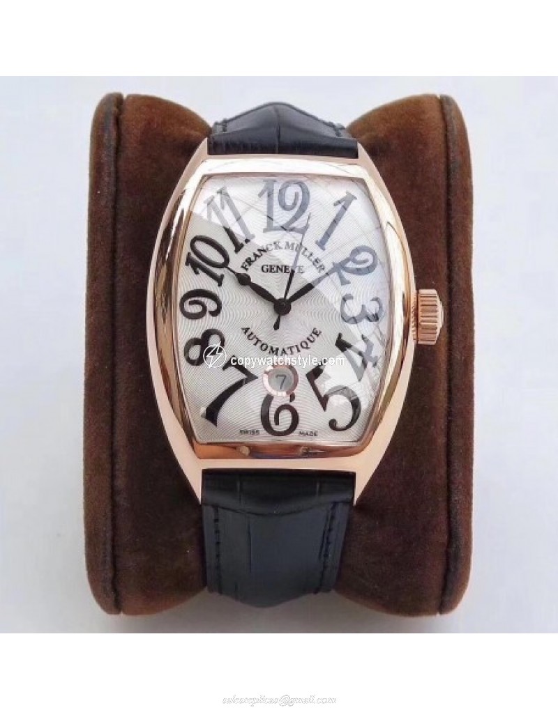 Franck Muller Casablanca Date 8880 C DT WF V2 Rose Gold Silver 