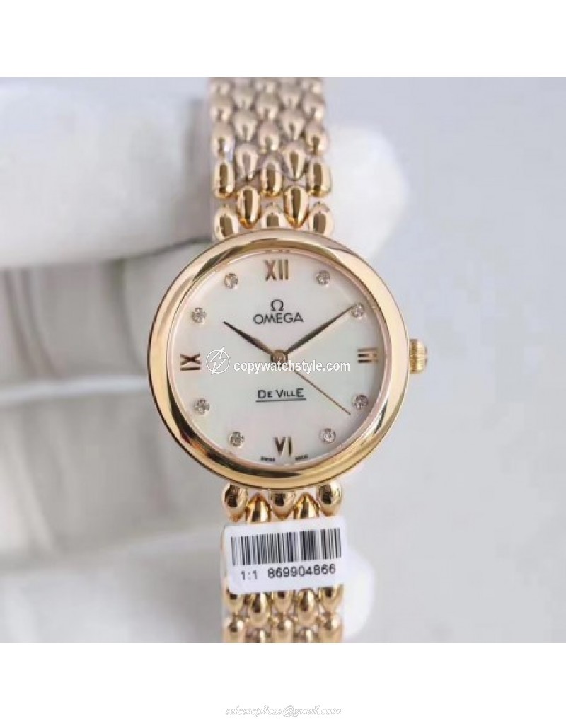 Omega De Ville Dewdrop 424.55.27.60.55.006 XF Yellow Gold Mother Of Pearl Omega De Ville Dewdrop 424.55.27.60.55.006 XF Yellow Gold Mother Of Pearl