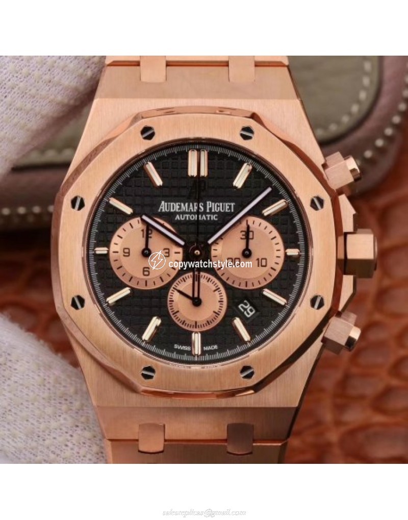 Audemars Piguet Royal Oak Chronograph 26331 OM Rose Gold Black Audemars Piguet Royal Oak Chronograph 26331 OM Rose Gold Black