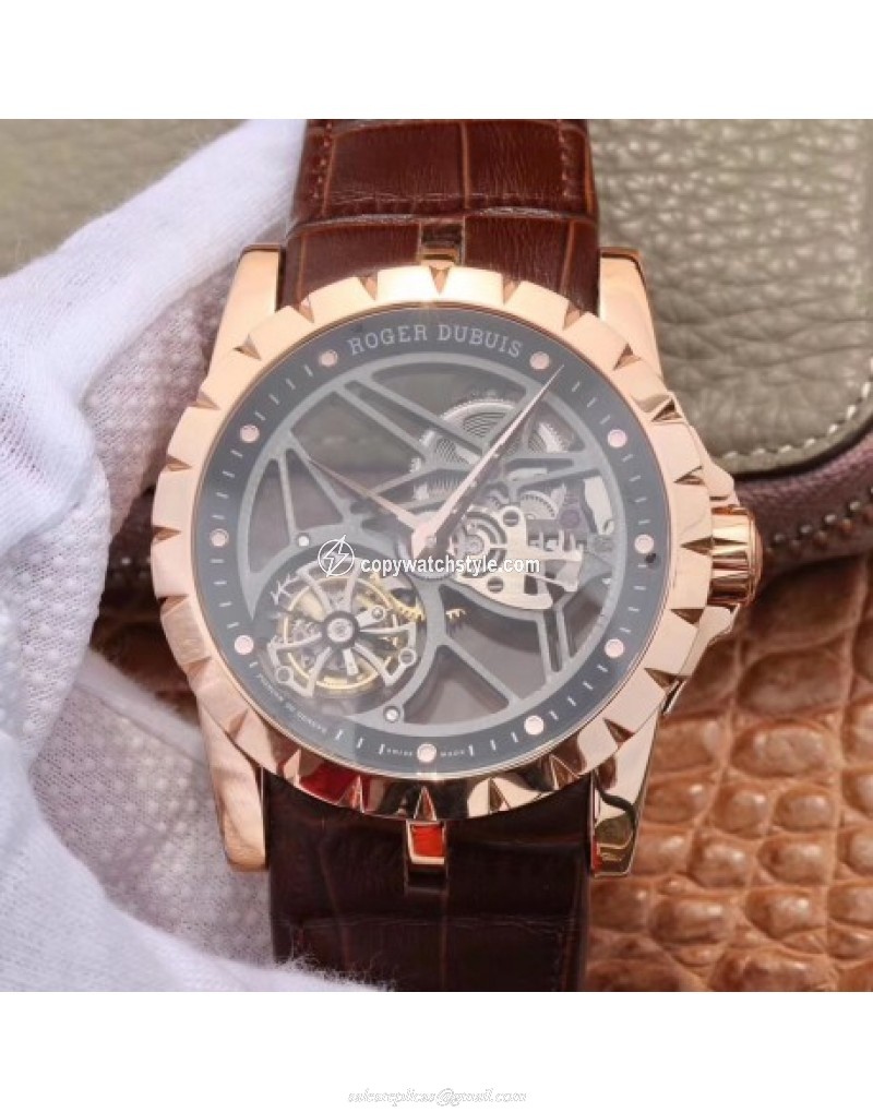 Roger Dubuis Excalibur Skeleton Flying Tourbillon RDDBEX0392 JB Rose Gold Skeleton Roger Dubuis Excalibur Skeleton Flying Tourbillon RDDBEX0392 JB Rose Gold Skeleton