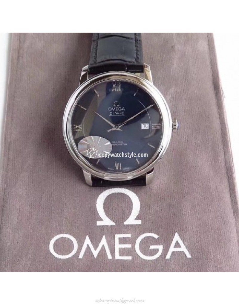 Omega De Ville Prestige Co-Axial 39.5MM 424.13.40.20.03.001 MKS V4 Stainless Steel Blue 