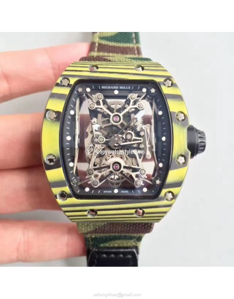 Richard Mille RM50-27-01 NTPT KV Yellow Forged Carbon Black & Skeleton Richard Mille RM50-27-01 NTPT KV Yellow Forged Carbon Black & Skeleton