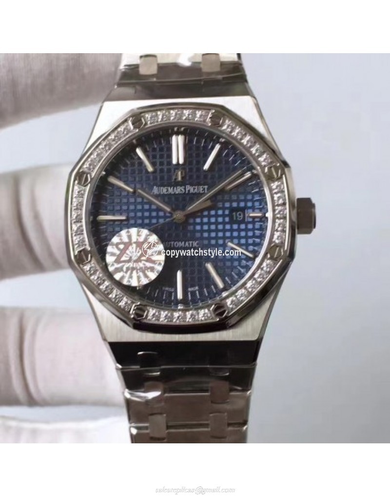 Audemars Piguet Royal Oak 15400 ZX Stainless Steel & Diamonds Blue Audemars Piguet Royal Oak 15400 ZX Stainless Steel & Diamonds Blue