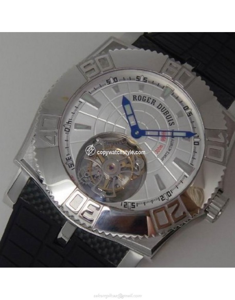 Roger Dubuis Excalibur Easy Diver Tourbillon Stainless Steel Silver Roger Dubuis Excalibur Easy Diver Tourbillon Stainless Steel Silver