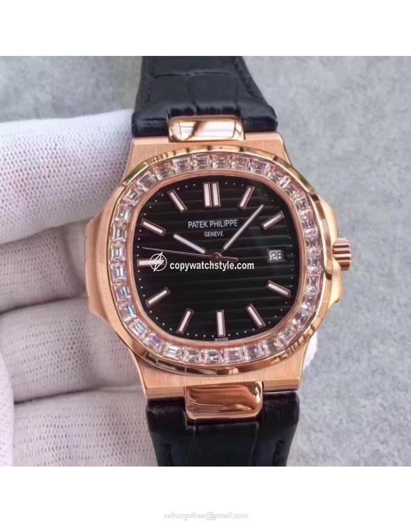 Patek Philippe Nautilus 5711R MK Rose Gold & Diamonds Black Patek Philippe Nautilus 5711R MK Rose Gold & Diamonds Black