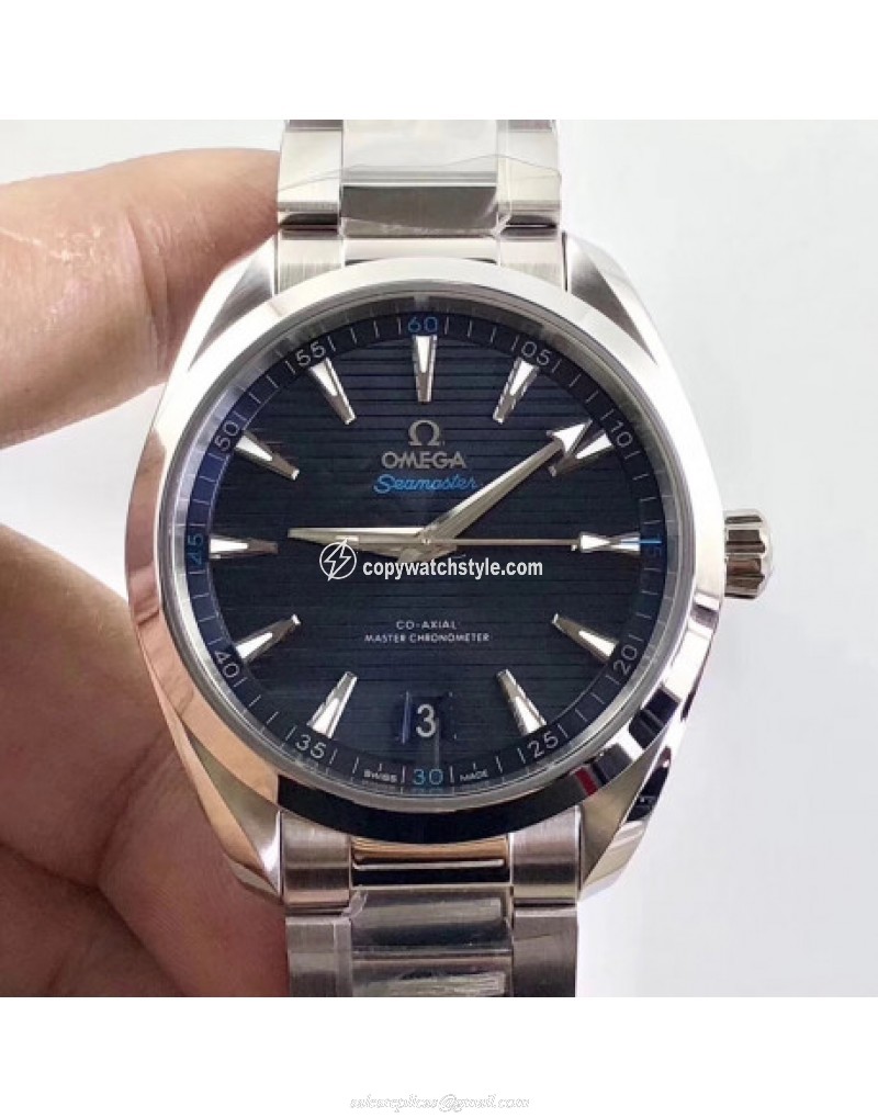 Omega Seamaster Aqua Terra 150M Co-Axial Master 220.10.41.21.03.001 VS Stainless Steel Deep Blue 