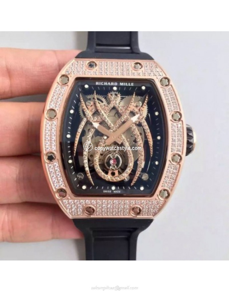 Richard Mille 19-01 SF Rose Gold & Diamond Diamond Spyder Richard Mille 19-01 SF Rose Gold & Diamond Diamond Spyder