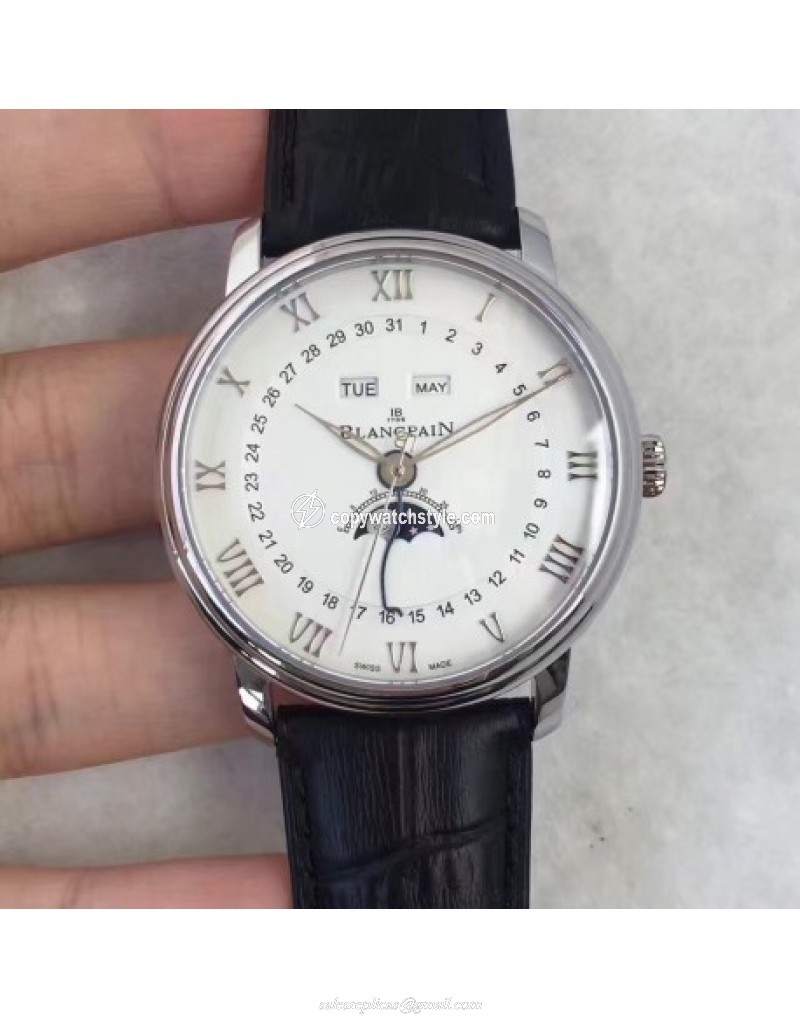 Blancpain Villeret 6654A-1127-55B BF Stainless Steel White Blancpain Villeret 6654A-1127-55B BF Stainless Steel White