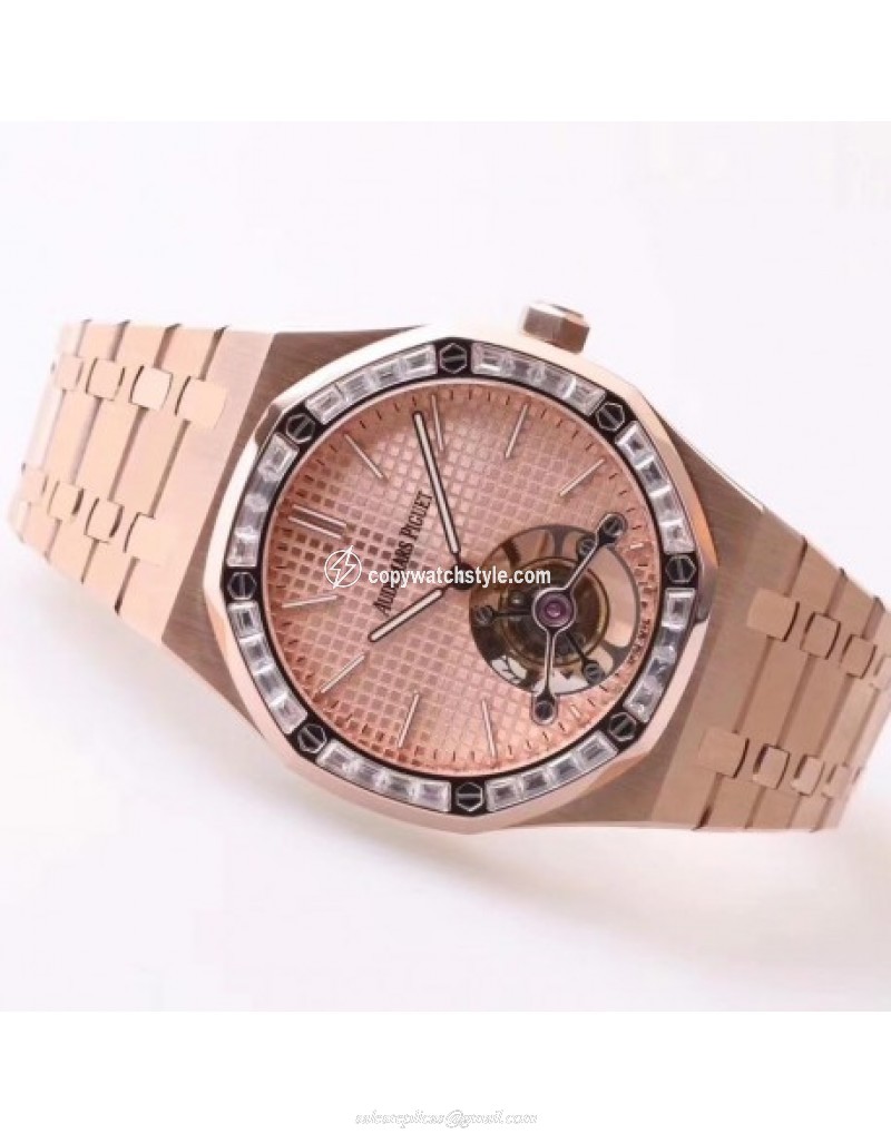 Audemars Piguet Royal Oak Tourbillon Extra Thin 26514 R8 Rose Gold & Diamonds Rose Gold Audemars Piguet Royal Oak Tourbillon Extra Thin 26514 R8 Rose Gold & Diamonds Rose Gold