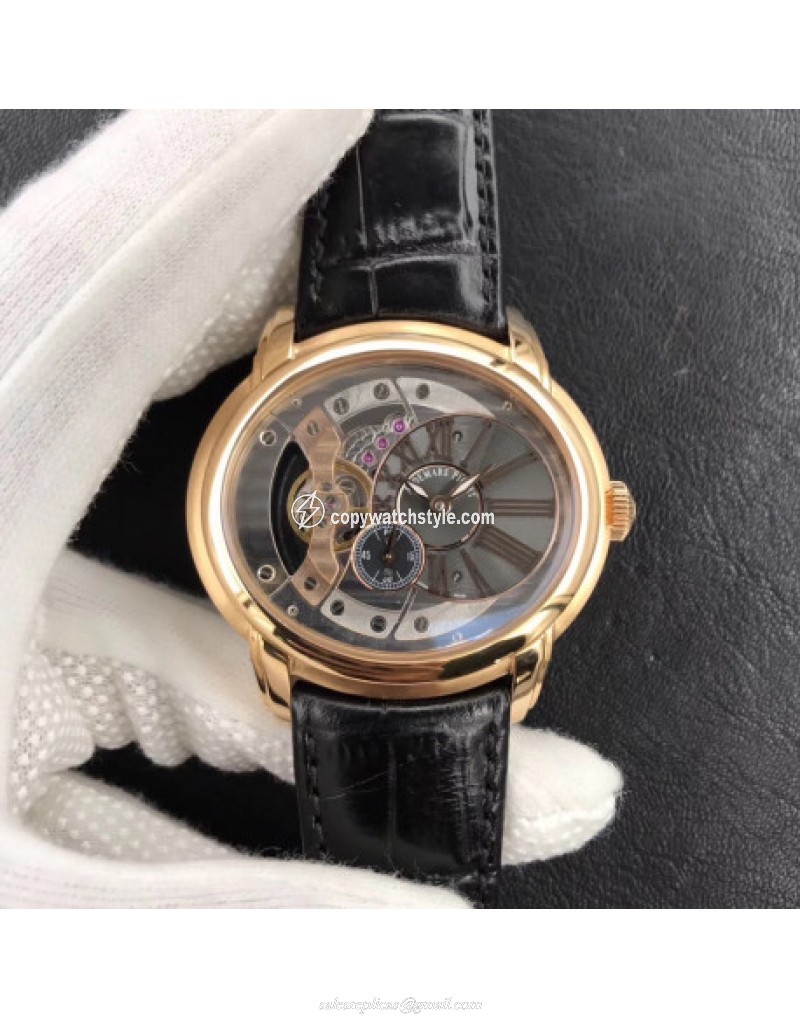 Audemars Piguet Royal Millenary 4101 15350OR.OO.D093CR.01 V9 Yellow Gold Skeleton 