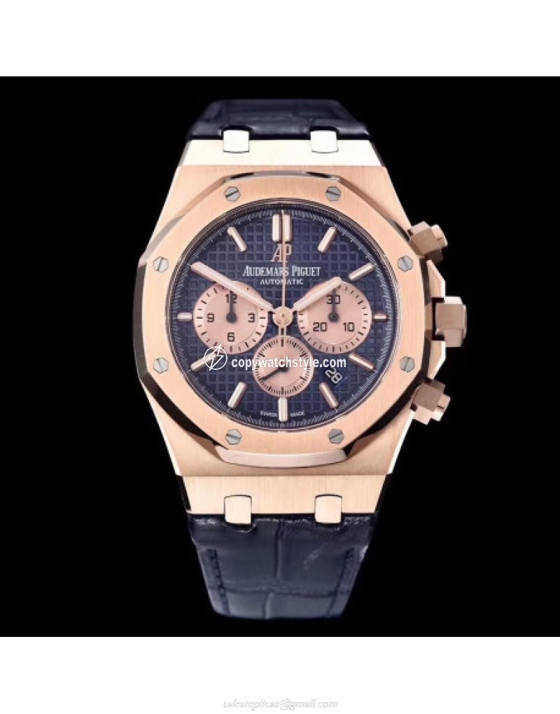 Audemars Piguet Royal Oak Chronograph 26331 OM Rose Gold Blue Audemars Piguet Royal Oak Chronograph 26331 OM Rose Gold Blue