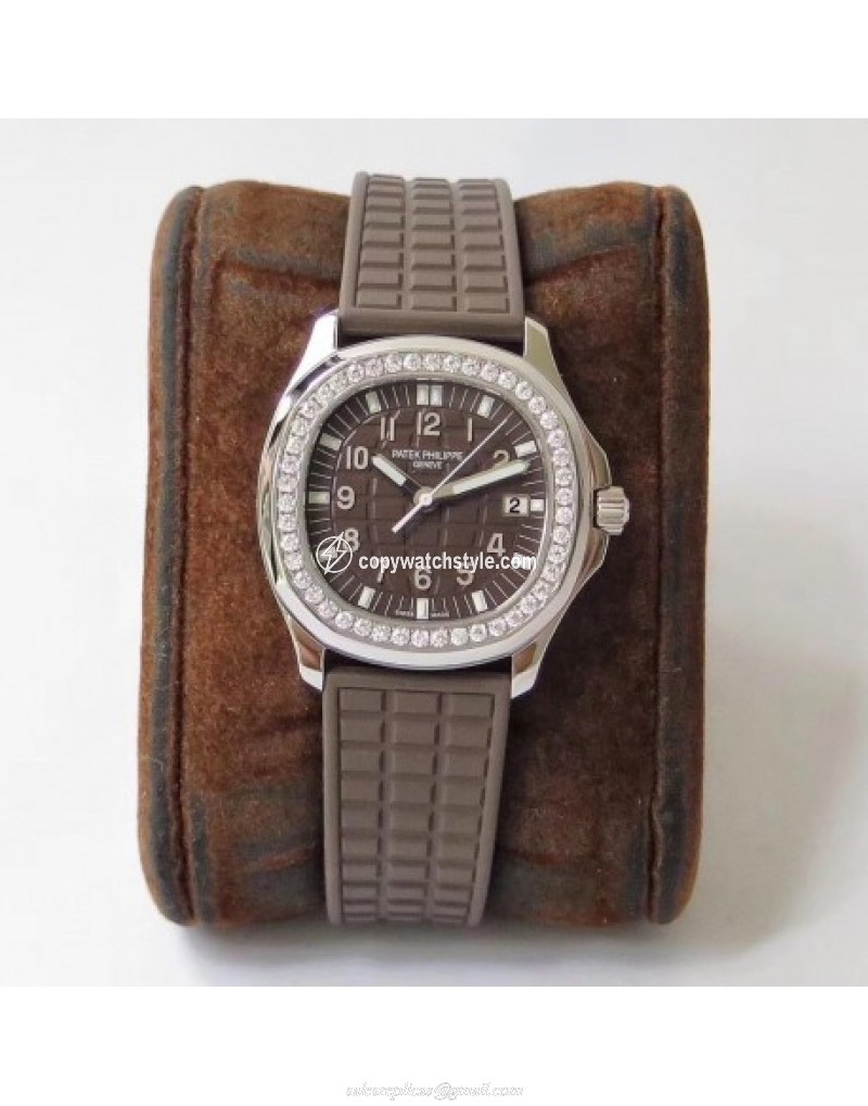 Patek Philippe Aquanaut Luce Ladies 5067A-023 PP Stainless Steel & Diamonds Chocolate Patek Philippe Aquanaut Luce Ladies 5067A-023 PP Stainless Steel & Diamonds Chocolate