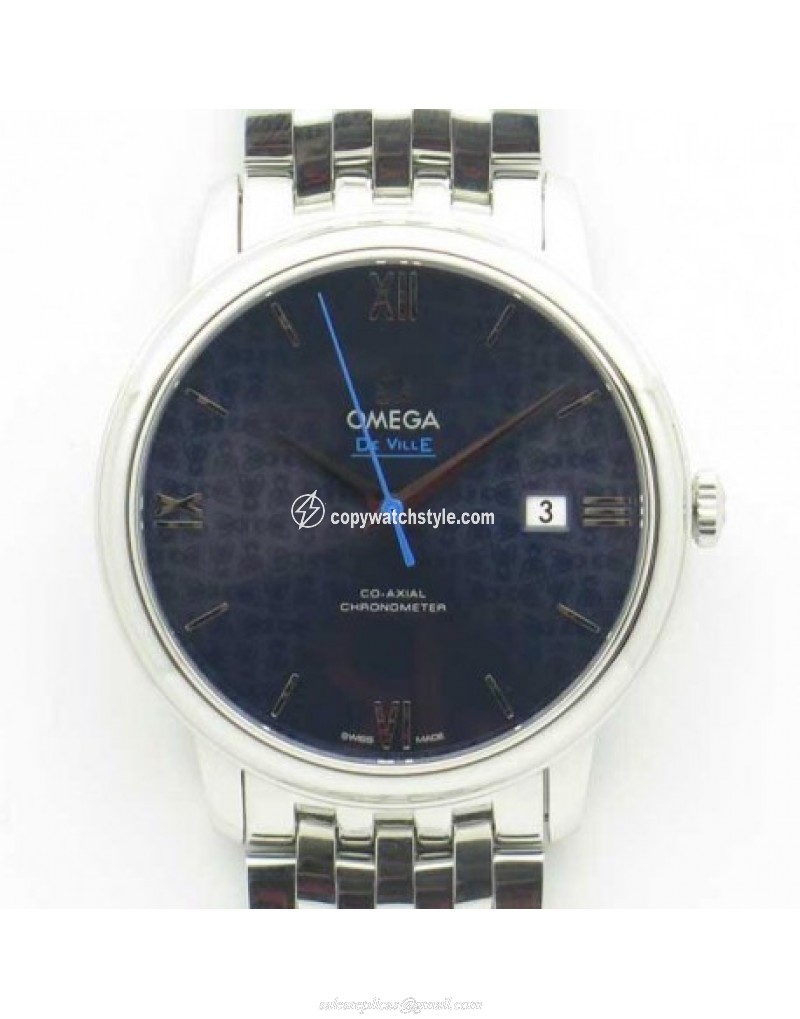 Omega De Ville Prestige Orbis Collection 39.5MM 424.10.40.20.03.003 RXW Stainless Steel Blue Omega De Ville Prestige Orbis Collection 39.5MM 424.10.40.20.03.003 RXW Stainless Steel Blue