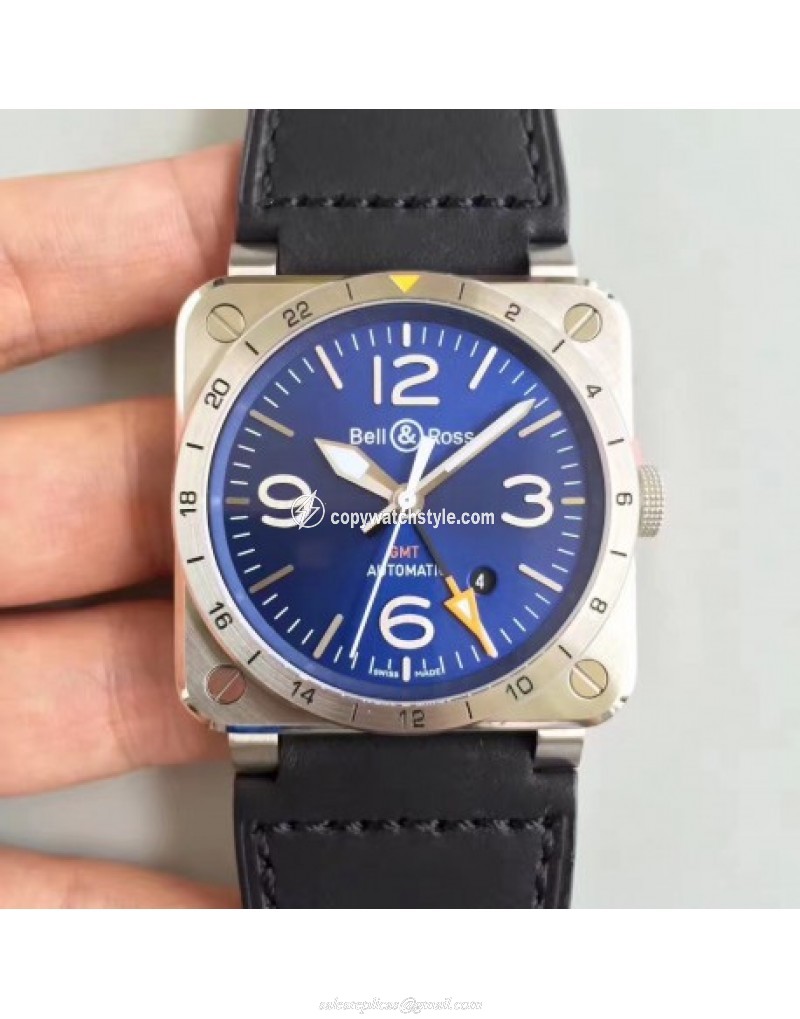 Bell & Ross BR 03-93 GMT ZF Stainless Steel Blue Bell & Ross BR 03-93 GMT ZF Stainless Steel Blue