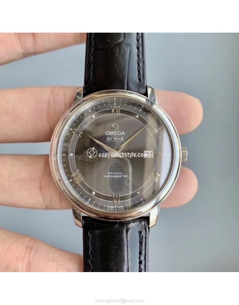 Omega De Ville Prestige Co-Axial 39.5MM 424.13.40.20.06.001 GP V2 Stainless Steel Black Omega De Ville Prestige Co-Axial 39.5MM 424.13.40.20.06.001 GP V2 Stainless Steel Black