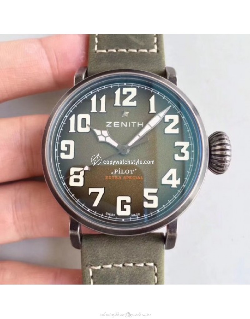 Zenith Pilot Type 20 Extra Special Ton Up 11.2430.679.21.C801 XF Stainless Steel Anthracite 