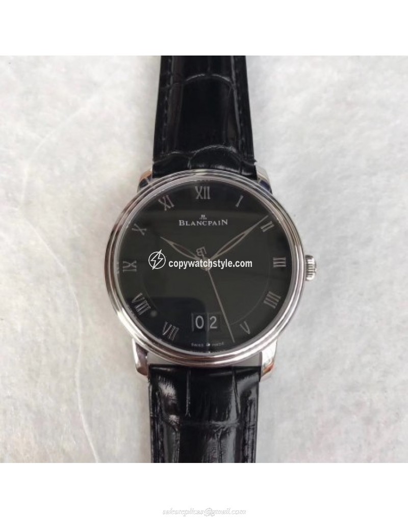 Blancpain Villeret Grande Date 6669-1127-55B HG V2 Stainless Steel Black Blancpain Villeret Grande Date 6669-1127-55B HG V2 Stainless Steel Black