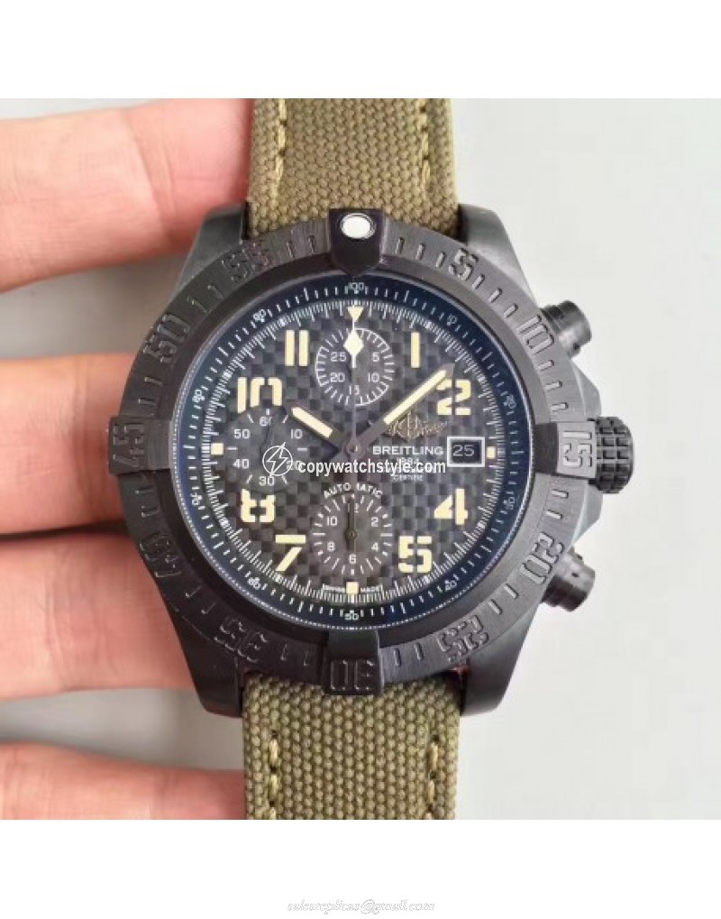 Breitling Avenger II USA Military Limited Edition M133715N Noob PVD Carbon Fiber Breitling Avenger II USA Military Limited Edition M133715N Noob PVD Carbon Fiber