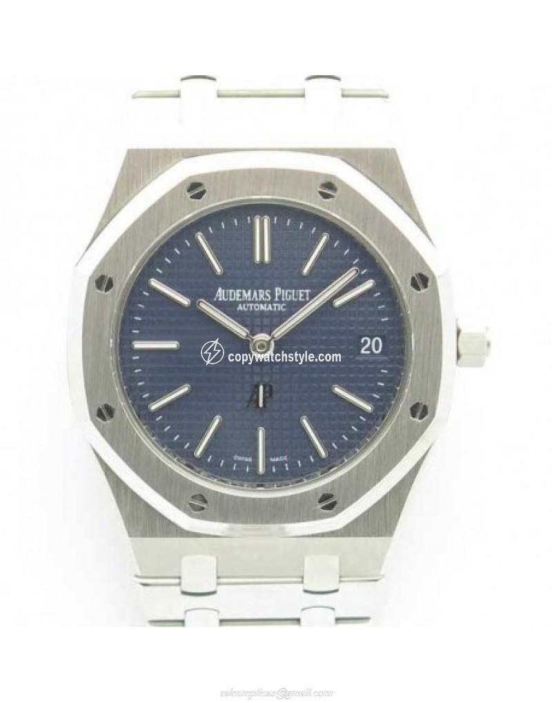 Audemars Piguet Royal Oak Jumbo Extra Thin 39MM 15202 JF Stainless Steel Blue 