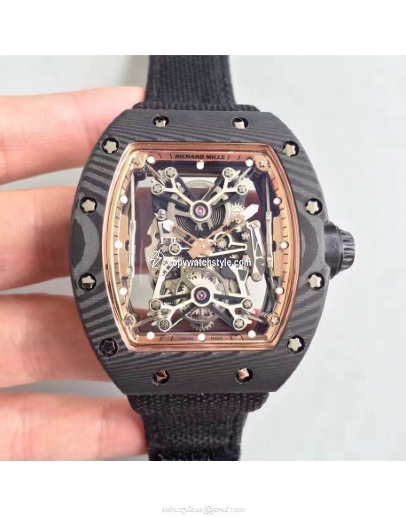 Richard Mille RM50-27-01 NTPT KV Black Forged Carbon Gold & Skeleton 