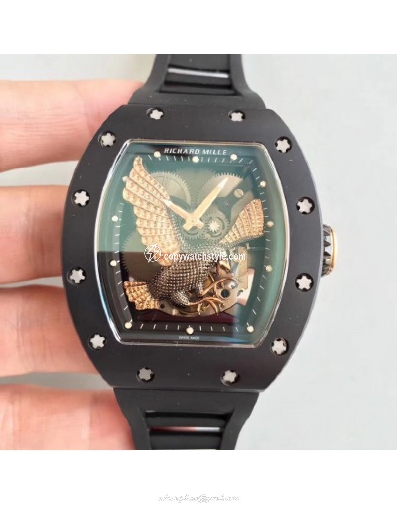 Richard Mille RM023 KV Ceramic Rose Gold Eagle Skeleton Richard Mille RM023 KV Ceramic Rose Gold Eagle Skeleton