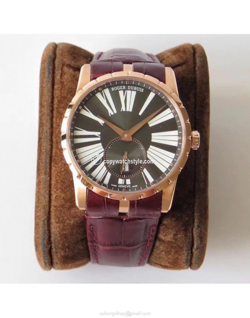 Roger Dubuis Excalibur 42MM Automatic RDDBEX0538 RD Rose Gold Anthracite Roger Dubuis Excalibur 42MM Automatic RDDBEX0538 RD Rose Gold Anthracite