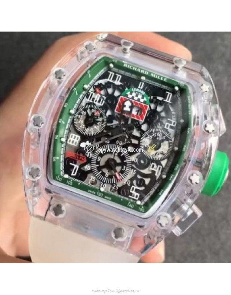 Richard Mille RM011-FM Shappire Green & Skeleton Richard Mille RM011-FM Shappire Green & Skeleton