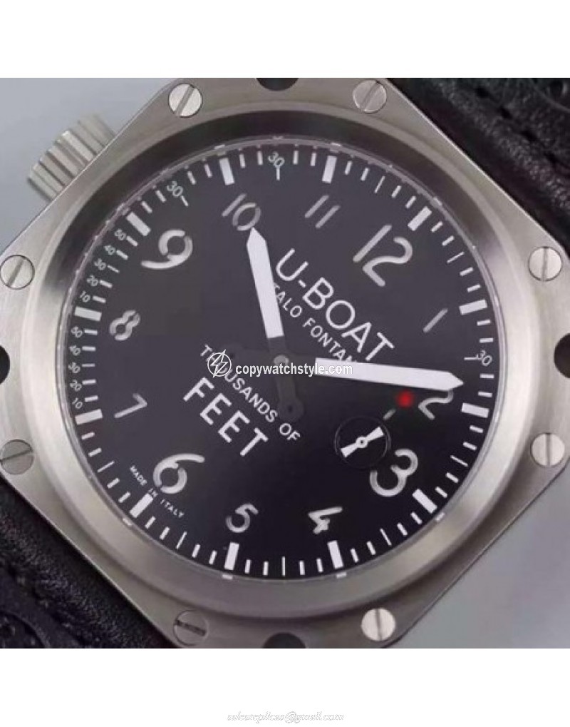 U-Boat Thousands Of Feet 1918 Stainless Steel Black & White 