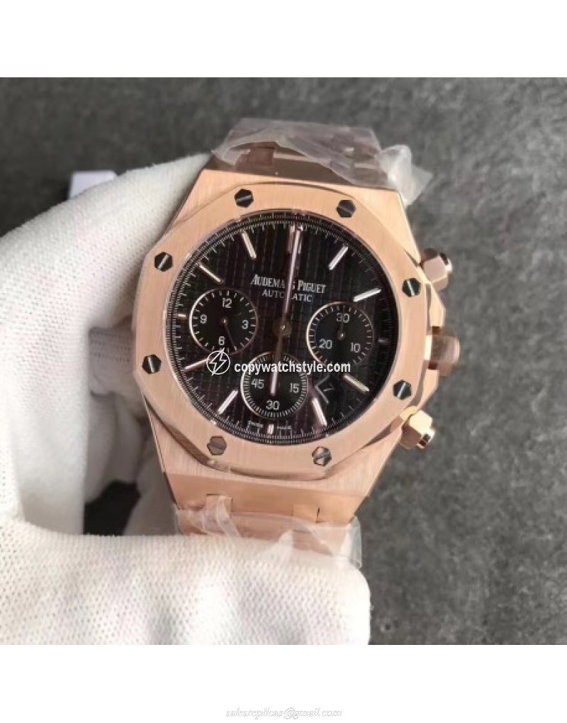 Audemars Piguet Royal Oak Chronograph 26331 JH Rose Gold Black Audemars Piguet Royal Oak Chronograph 26331 JH Rose Gold Black