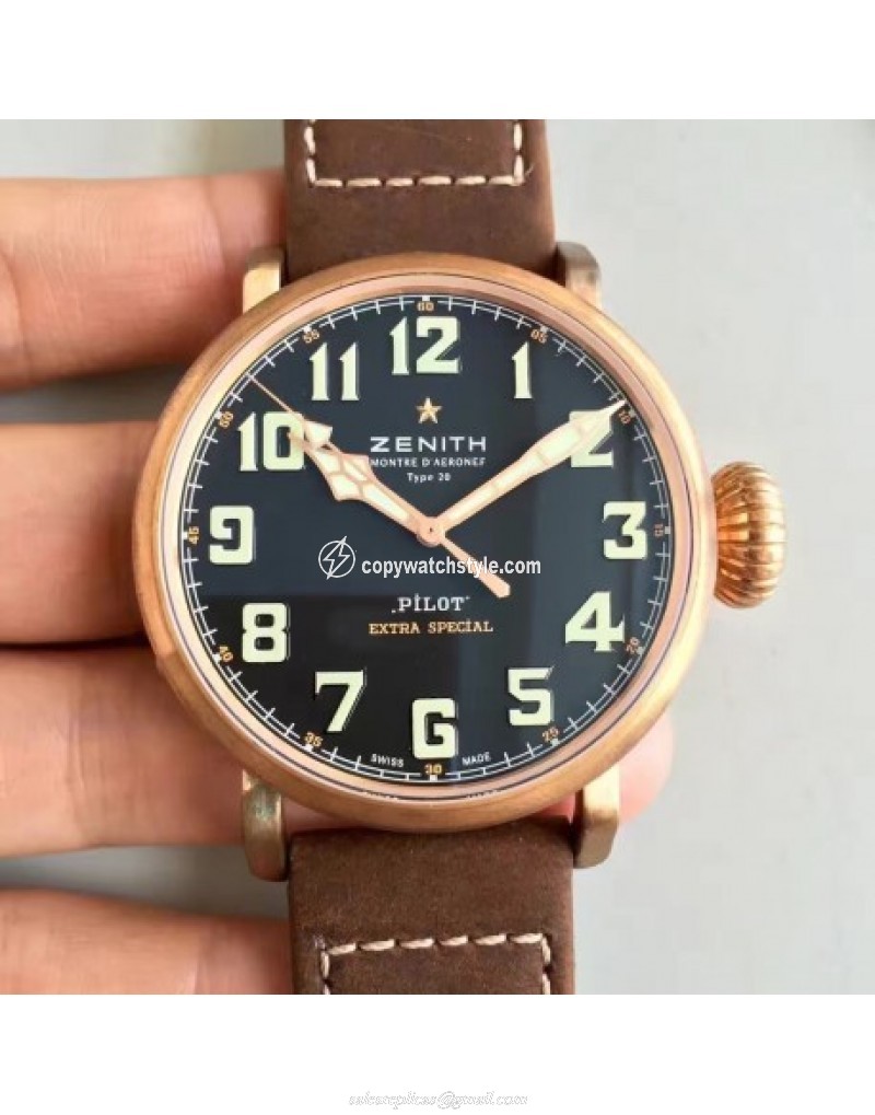 Zenith Pilot Type 20 Extra Special 29.2430.679.21.C753 XF Bronze Black Zenith Pilot Type 20 Extra Special 29.2430.679.21.C753 XF Bronze Black