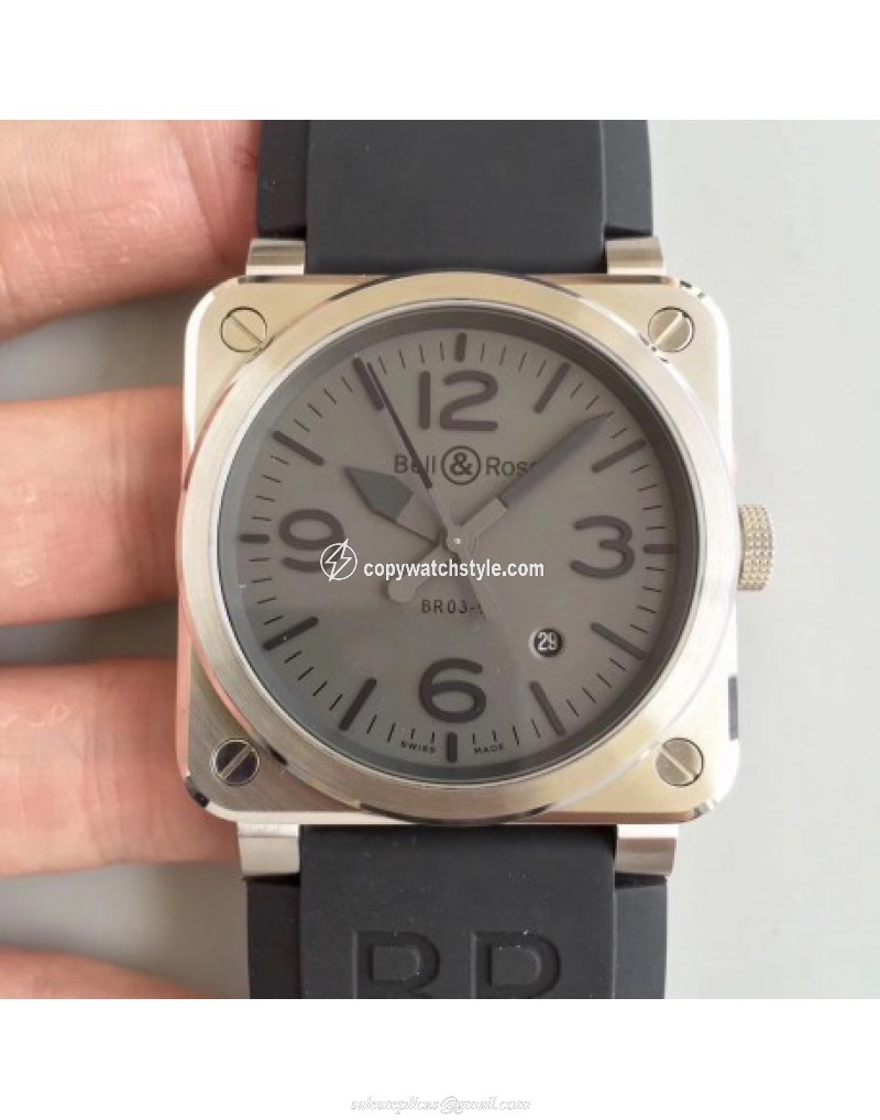Bell & Ross BR 03-92 Steel Noob Stainless Steel Grey Bell & Ross BR 03-92 Steel Noob Stainless Steel Grey