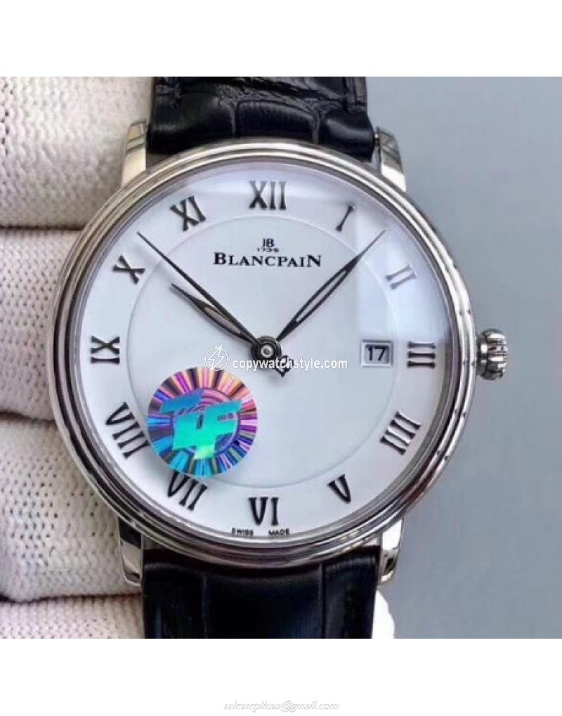 Blancpain Villeret Ultraplate 6651-1127-55B ZF Stainless Steel White Blancpain Villeret Ultraplate 6651-1127-55B ZF Stainless Steel White