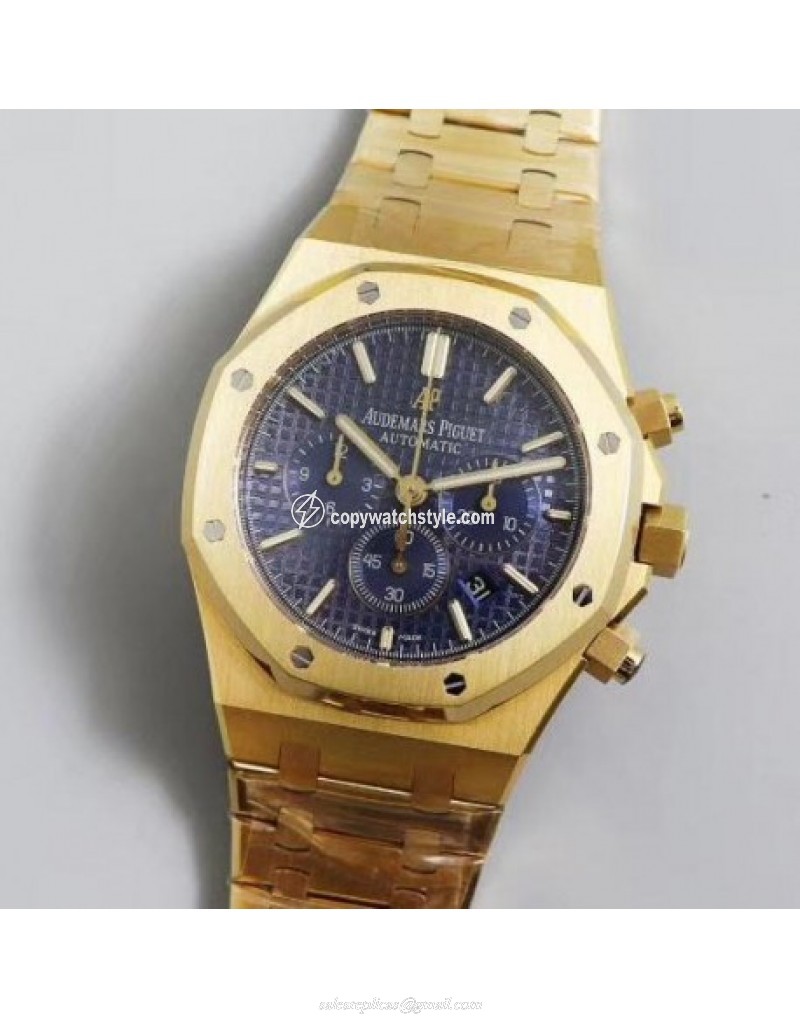 Audemars Piguet Royal Oak Chronograph 26331 OM Yellow Gold Blue Audemars Piguet Royal Oak Chronograph 26331 OM Yellow Gold Blue