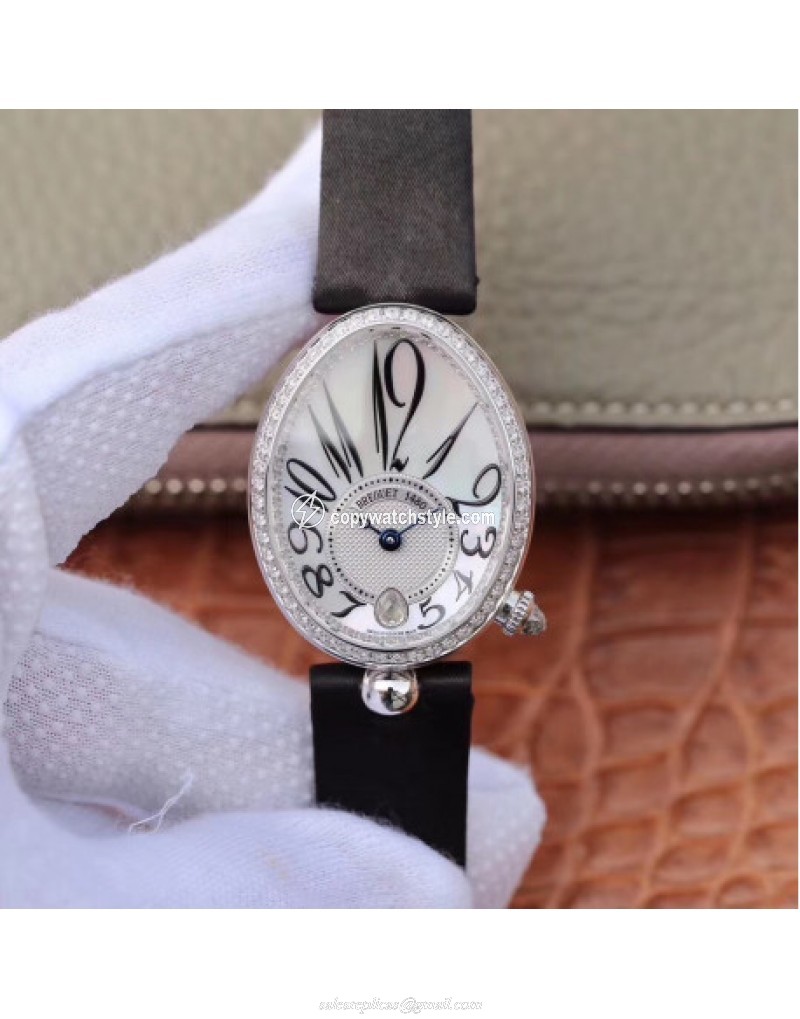 Breguet Reine de Naples 8918BB/58/964/D00D ZF Stainless Steel & Diamonds Mother Of Pearl 