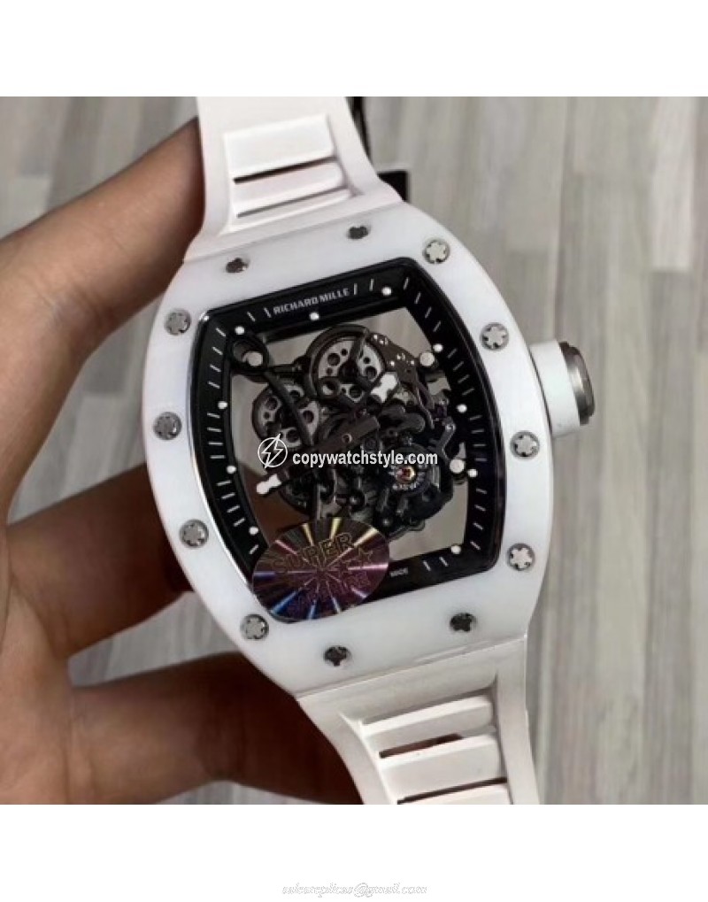 Richard Mille RM55 KV White Ceramic Skeleton 