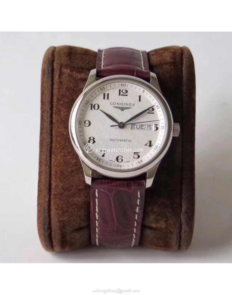 Longines Master Day-Date L2.755.4.78.3 KZ Stainless Steel Silver 