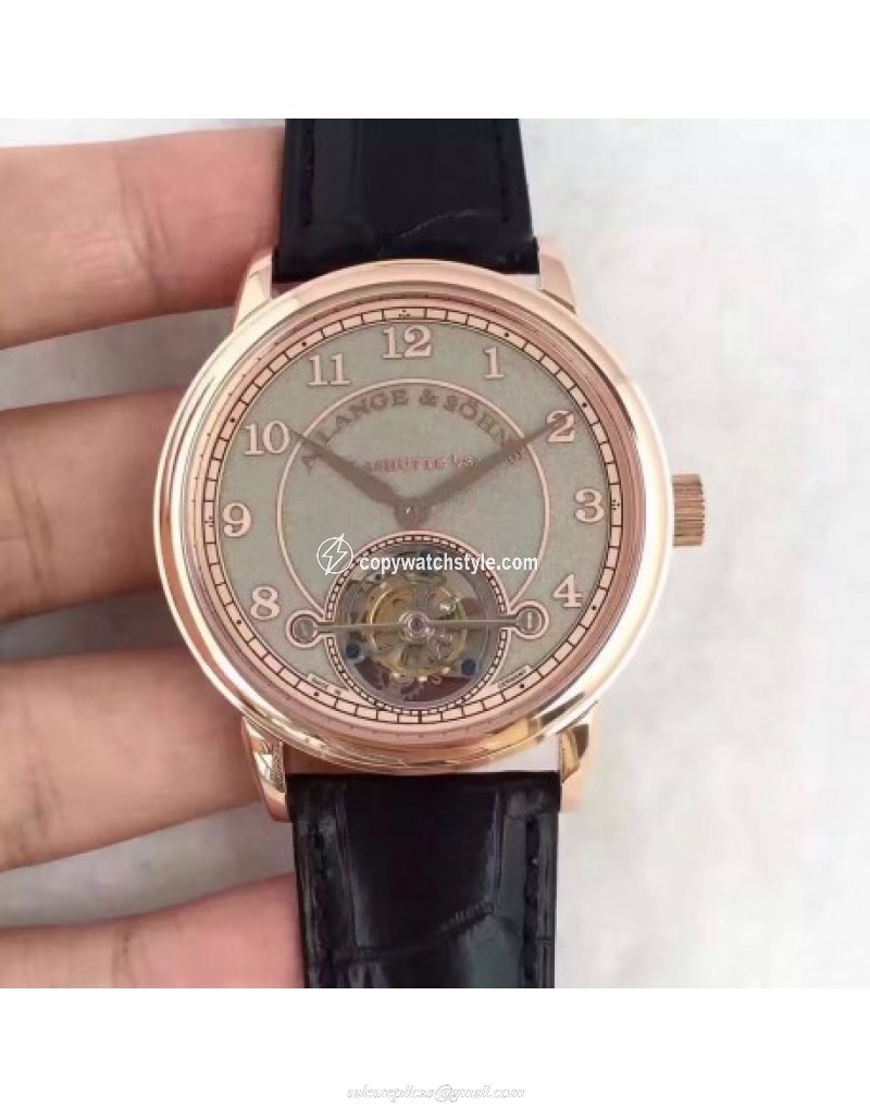 A. Lange & Sohne 1815 Tourbillon 730.032 LH Rose Gold Grey A. Lange & Sohne 1815 Tourbillon 730.032 LH Rose Gold Grey