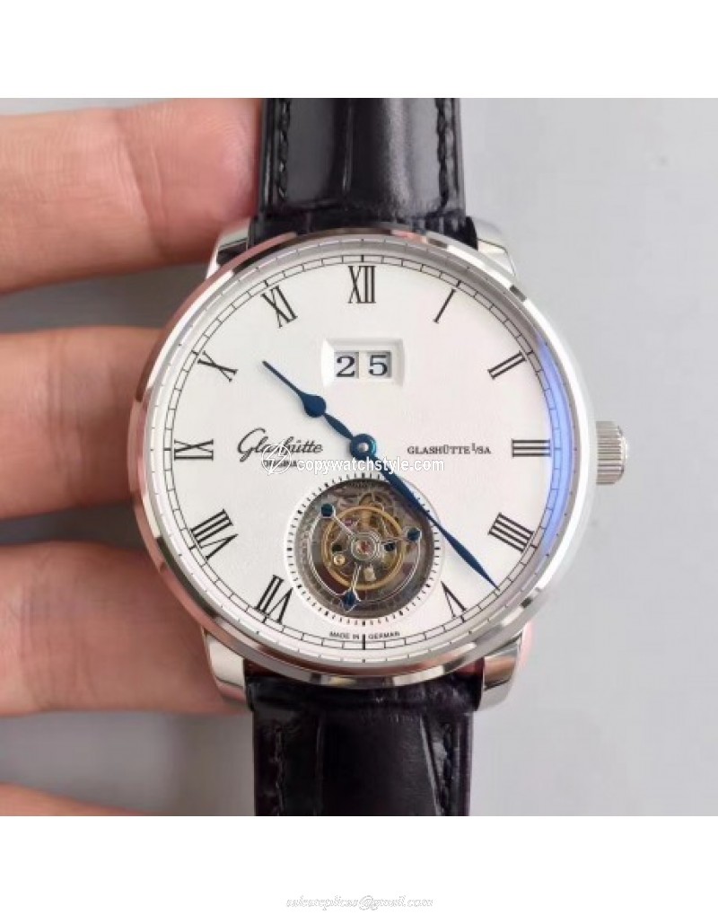 Glashutte Original Senator Excellence Tourbillon 1-94-03-04-04-04 Noob Stainless Steel White Glashutte Original Senator Excellence Tourbillon 1-94-03-04-04-04 Noob Stainless Steel White