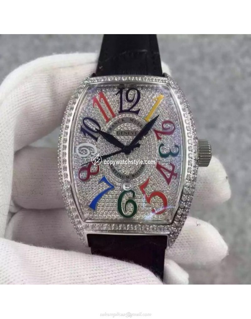Franck Muller Cintree Curvex Color Dreams FM 8880 SC DT D6 CD OG Stainless Steel & Diamonds Diamonds & Color Franck Muller Cintree Curvex Color Dreams FM 8880 SC DT D6 CD OG Stainless Steel & Diamonds Diamonds & Color