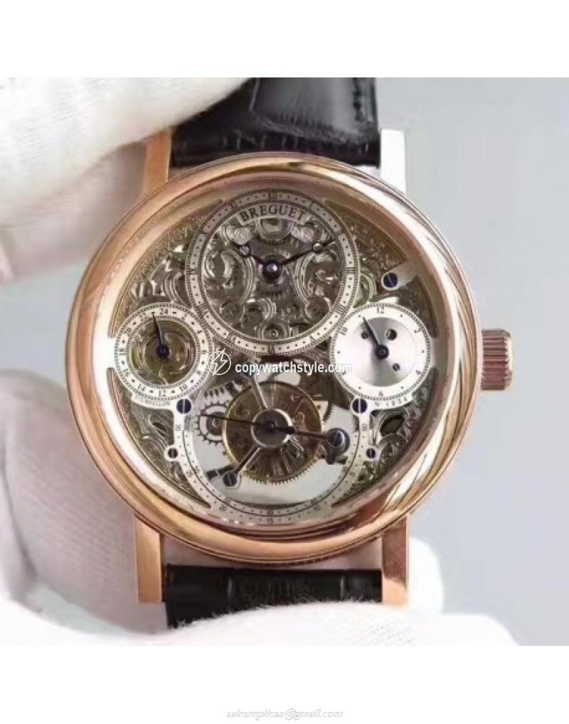 Breguet Grand Complication Tourbillon AX Rose Gold Silver Skeleton Breguet Grand Complication Tourbillon AX Rose Gold Silver Skeleton