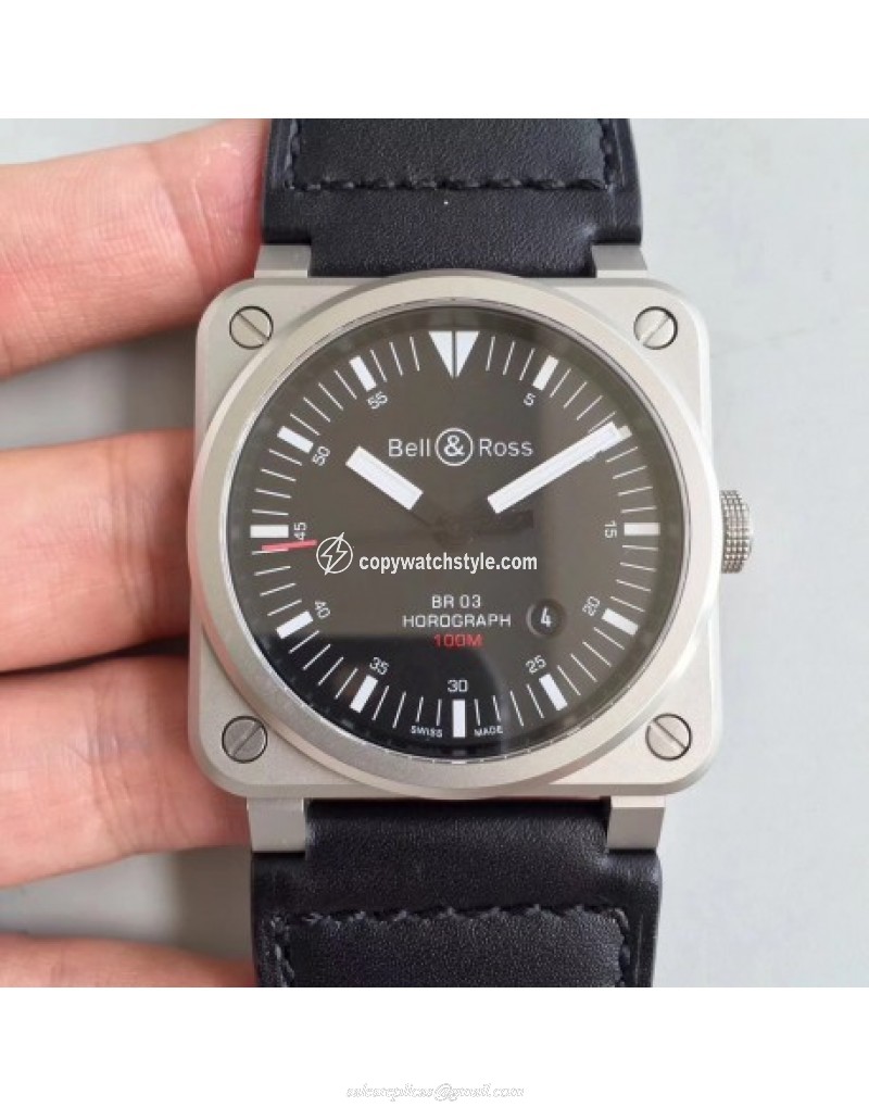 Bell & Ross BR 03-92 Horolum Limited Edition BR Stainless Steel Black Bell & Ross BR 03-92 Horolum Limited Edition BR Stainless Steel Black
