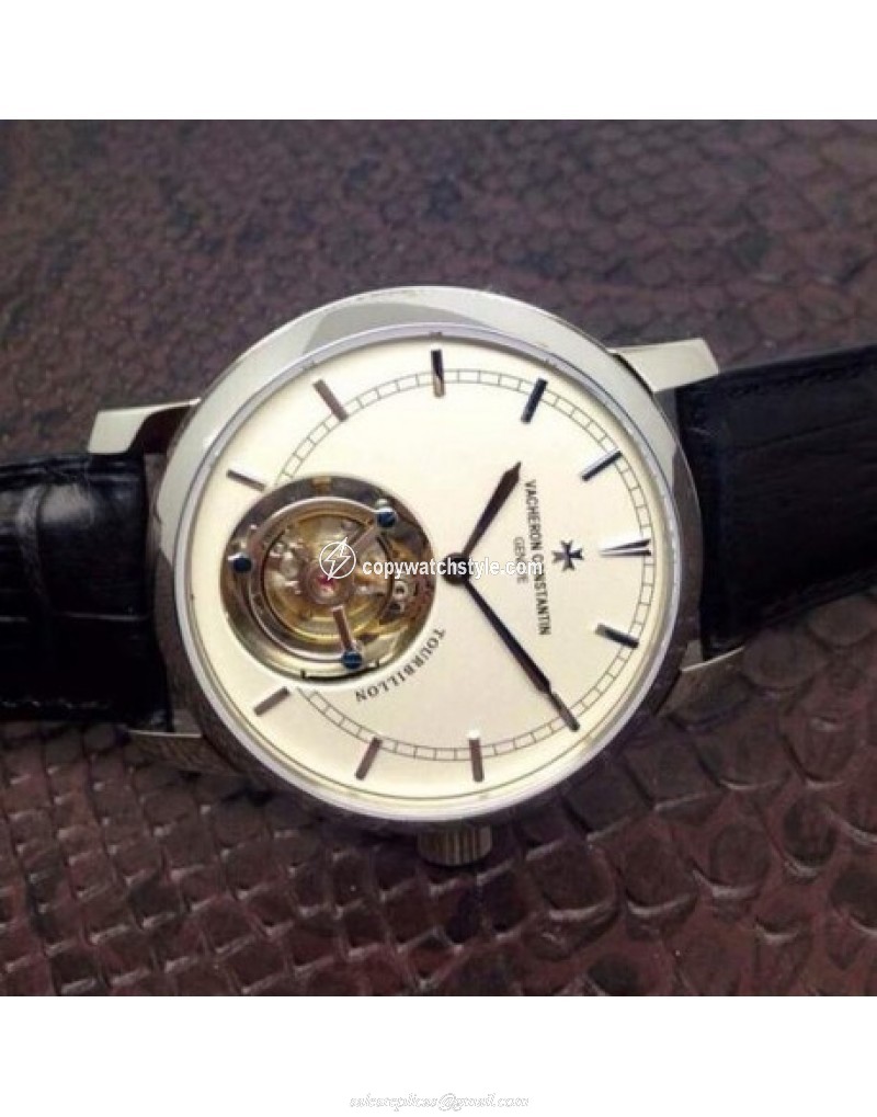 Vacheron Constantin Patrimony Tourbillon Stainless Steel White Vacheron Constantin Patrimony Tourbillon Stainless Steel White