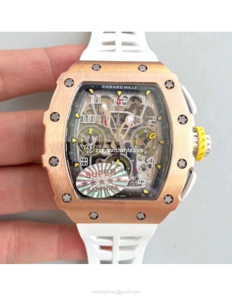 Richard Mille RM011 Felipe Massa Chronograph KV Rose Gold Skeleton 