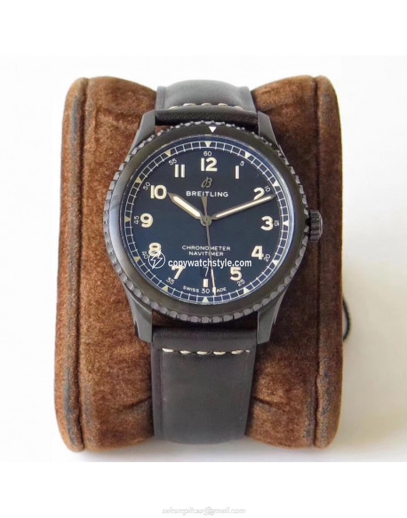 Breitling Navitimer 08 Automatic 41MM Black Steel M17314101B1X1 ZF PVD Black 