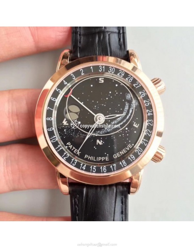 Patek Philippe Grand Complications Sky Moon Celestial 6102R-001 Noob Rose Gold Black Patek Philippe Grand Complications Sky Moon Celestial 6102R-001 Noob Rose Gold Black