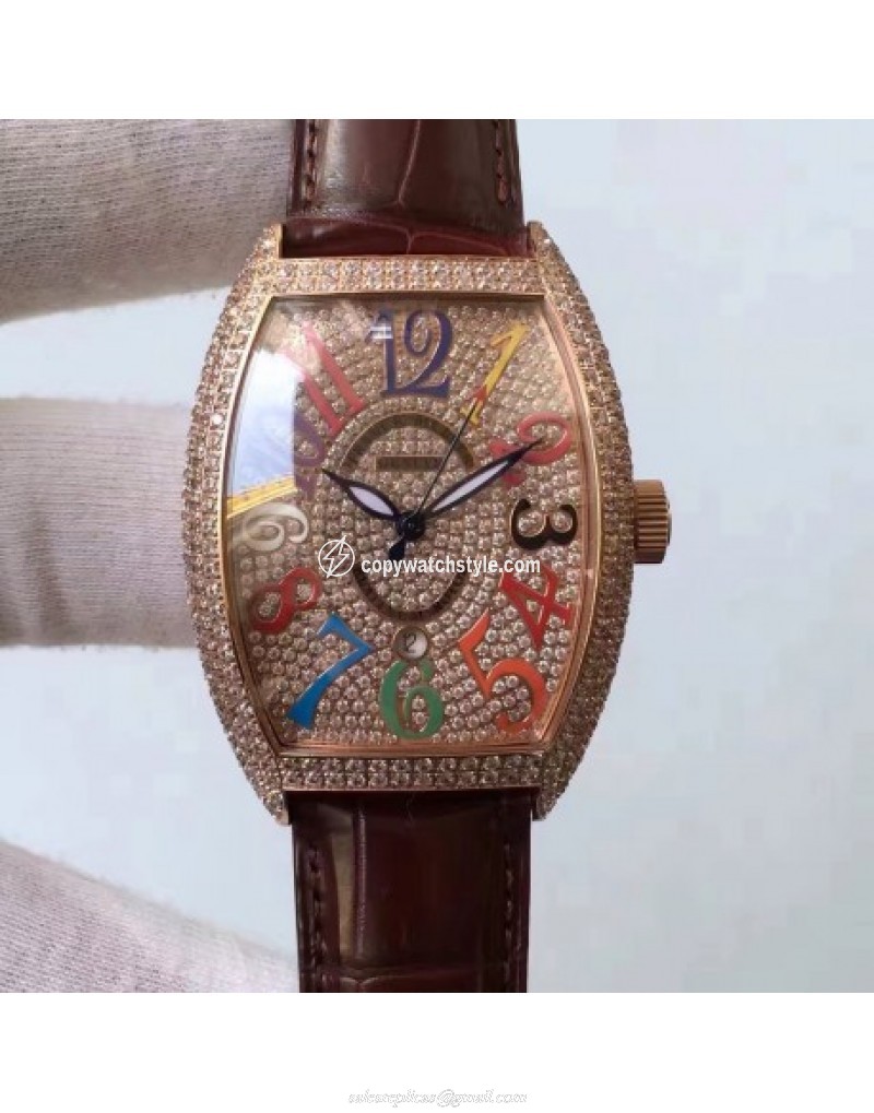 Franck Muller Color Dreams FM 5850 SC D CD 5N Rose Gold & Diamonds Diamonds Franck Muller Color Dreams FM 5850 SC D CD 5N Rose Gold & Diamonds Diamonds