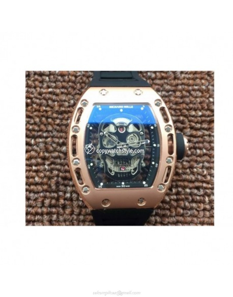 Richard Mille RM052 Rose Gold Black Skull Richard Mille RM052 Rose Gold Black Skull